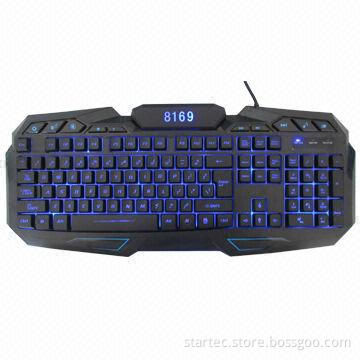 Gaming Keyboard with Tri-color Backlight